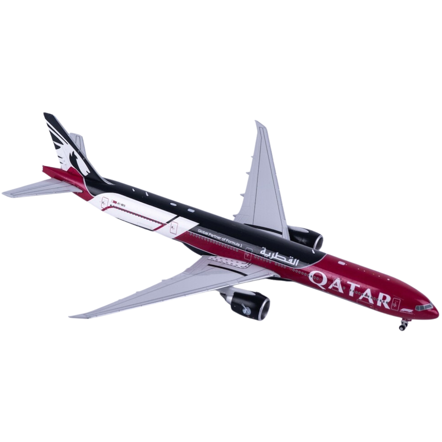 JC Wings Qatar Airways Boeing 777-300ER Formula 1 A7-BEG 1/400 Aircraft Scale Model