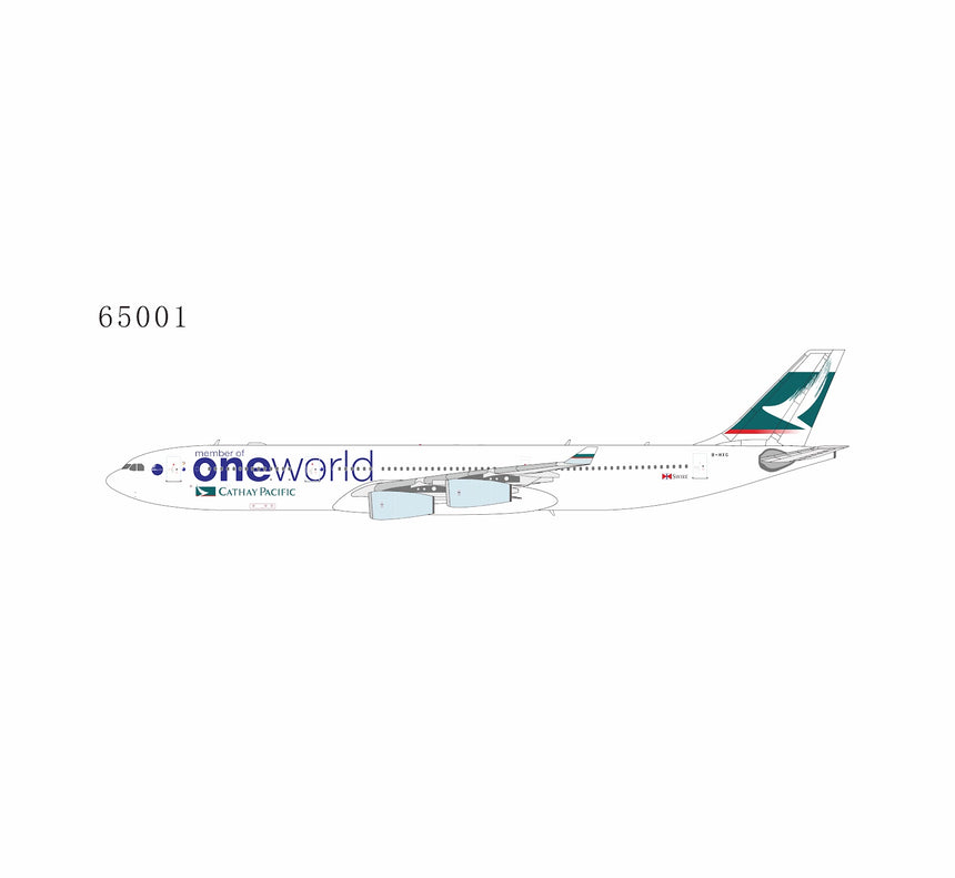 NG Models Cathay Pacific Airways Airbus A340-300 B-HXG (oneworld; with limited card) 1/400 Aircraft Scale Model