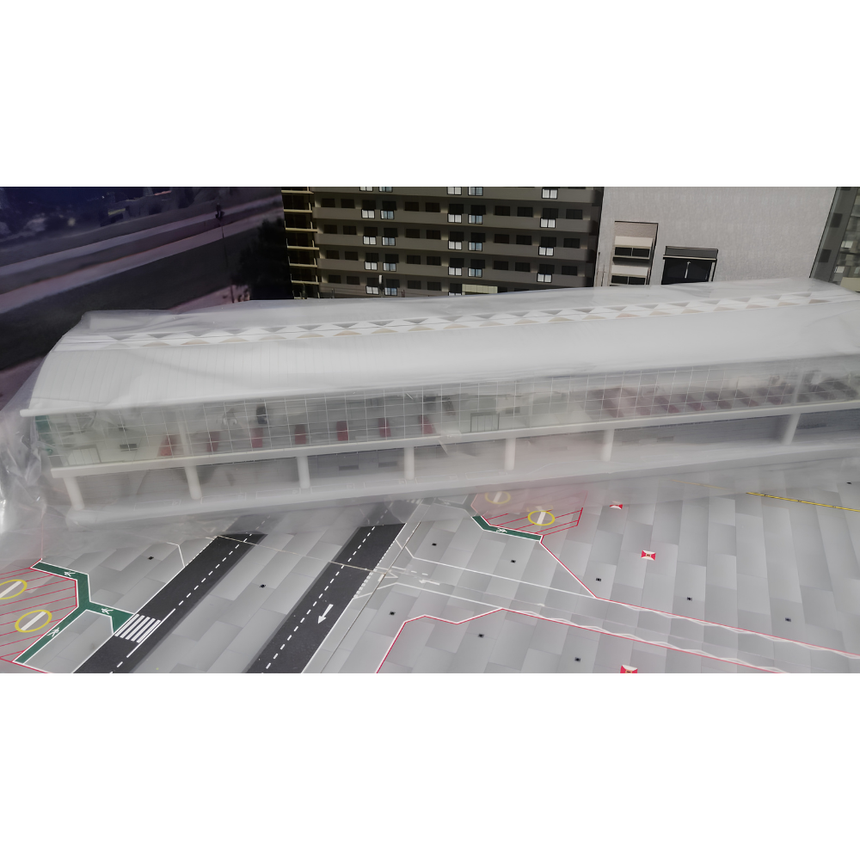 Fantasy Wings Airport Terminal Set A with underpass tunnel 1/400 Scale Model Accessory