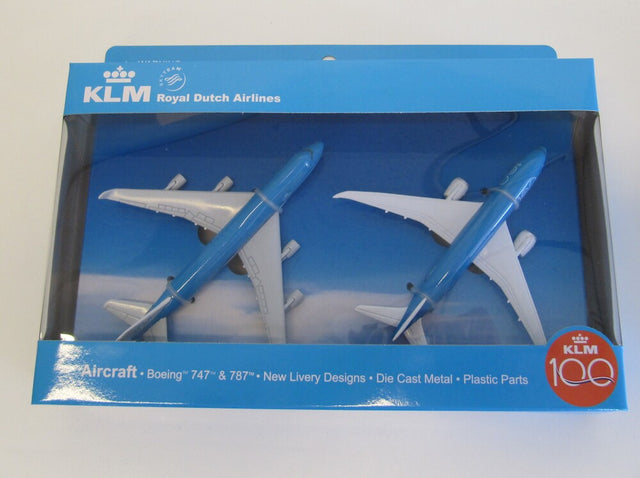 PPC Models KLM Duo Plane Pack Boeing B787 100 Years & Boeing B747