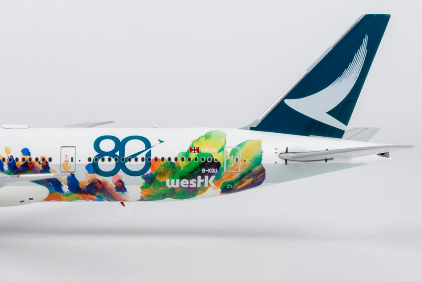 NG Models Cathay Pacific Airways Boeing 777-300ER B-KQU (The Spirit of HongKong - West Kowloon Cultural District) Ultimate 1/400 Aircraft Scale Model