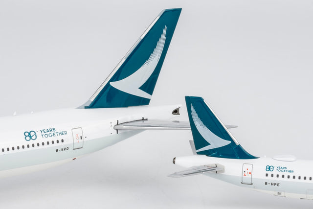 NG Models Cathay Pacific Airways Airbus A321neo B-HPE ("80 Years Together" sticker) 1/400 Aircraft Scale Model
