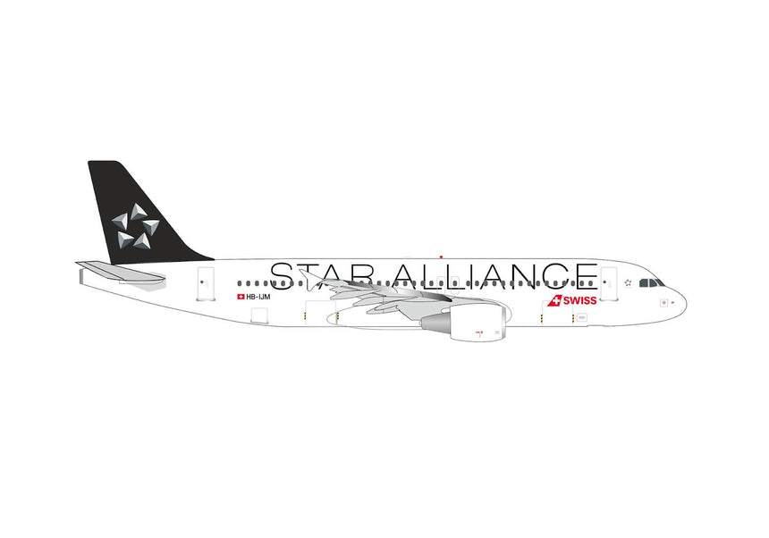 Herpa Swiss International Air Lines Airbus A320 "Star Alliance" – HB-IJM 1/500 Aircraft Scale Model