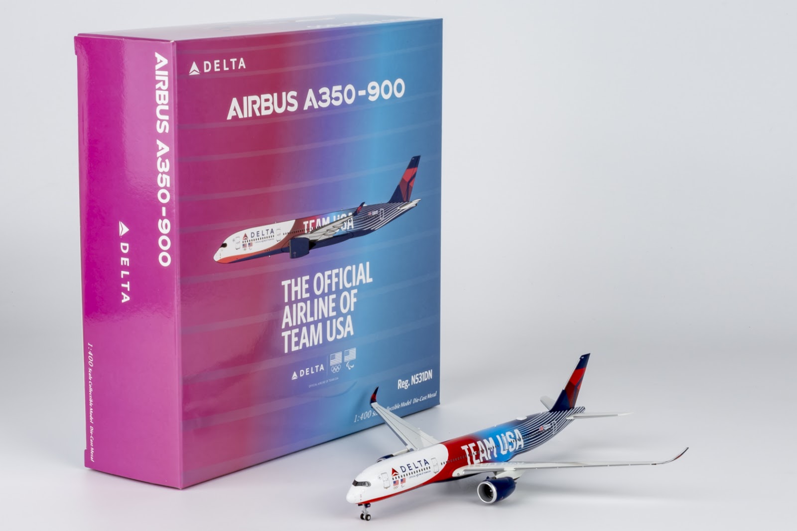 NG Models Delta Air Lines Airbus A350-900 N531DN TEAM USA #3 1/400