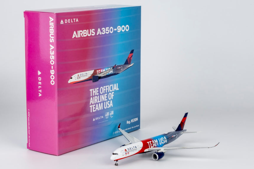 NG Models Delta Air Lines Airbus A350-900 N531DN TEAM USA #3 1/400 Aircraft Scale Model