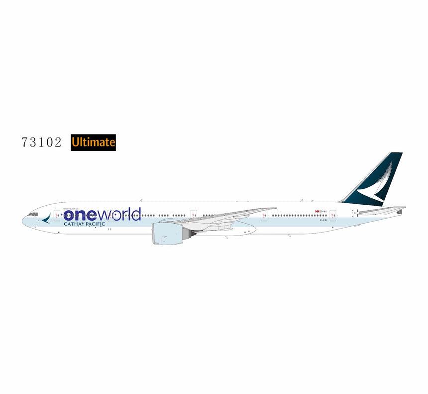 NG Models Cathay Pacific Airways Boeing 777-300ER B-KQI (oneworld) Ultimate 1/400 Aircraft Scale Model