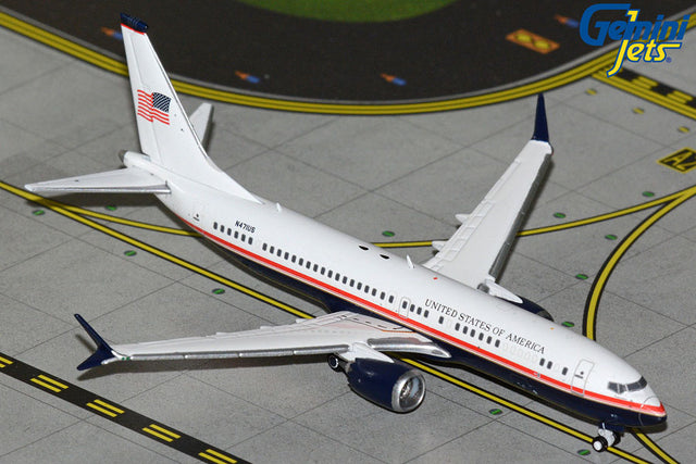 GeminiJets USAF Boeing B737 MAX 8 BBJ N471US 1/400 Aircraft Scale Model