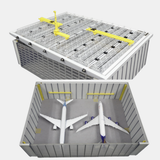 Fantasy Wings Aircraft Hangar with Overhead Docking System 1/400 Scale Model Accessory