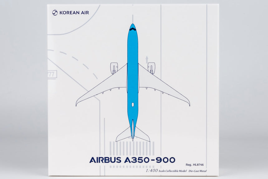 NG Models Korean Air Airbus A350-900 HL8746 New Livery 1/400 Aircraft Scale Model