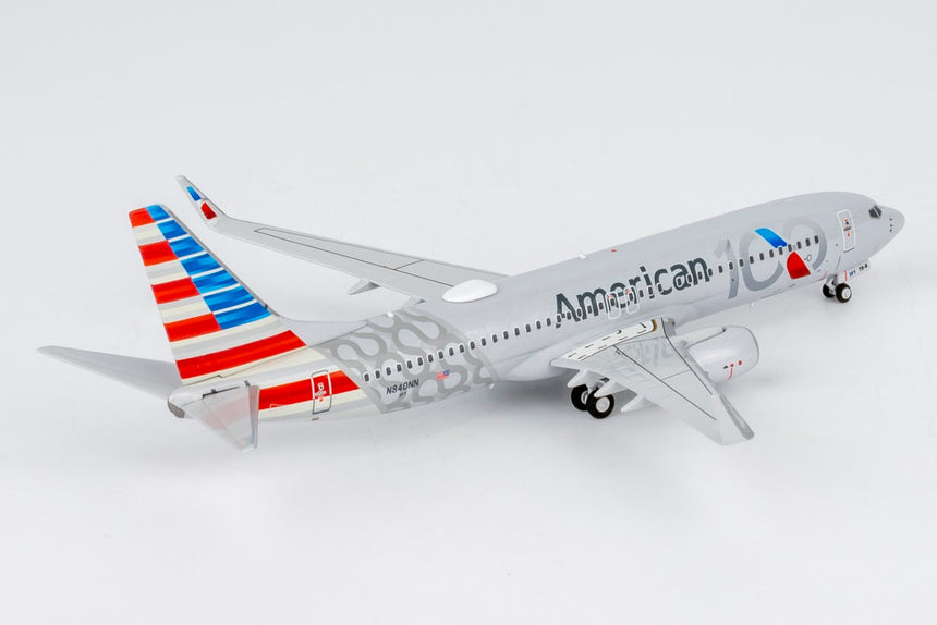 NG Models American Airlines Boeing 737-800 N840NN (100th Anniversary) 1/400 Aircraft Scale Model