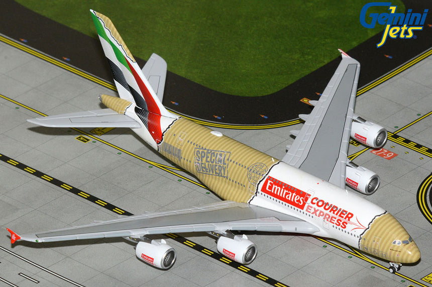 GeminiJets Emirates Airbus A380 A6-EET Courier Express 1/400