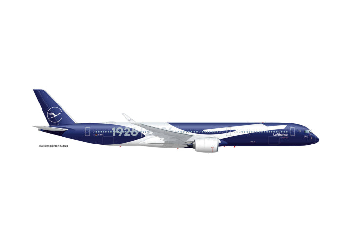 Herpa Lufthansa Airbus A350-1000 - D-AIFA "Germany" "100 Years" 1/500 Aircraft Scale Model