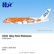 HX Models ANA Airbus A380 JA383A Flying Honu-Lani Orange Turtle 1/400