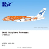 HX Models ANA Airbus A380 JA383A Flying Honu-Lani Orange Turtle 1/400