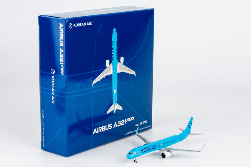 NG Models Korean Air Airbus A321neo HL8712 1/400 Aircraft Scale Model
