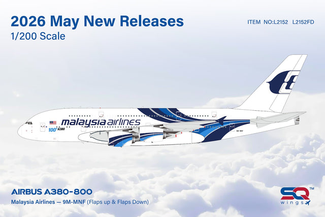 SQ Wings Malaysia Airlines Airbus A380 9M-MNF