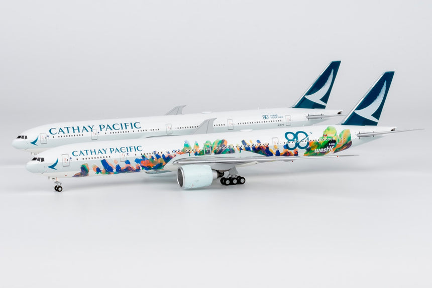 NG Models Cathay Pacific Airways Boeing 777-300ER B-KQU (The Spirit of HongKong - West Kowloon Cultural District) Ultimate 1/400 Aircraft Scale Model