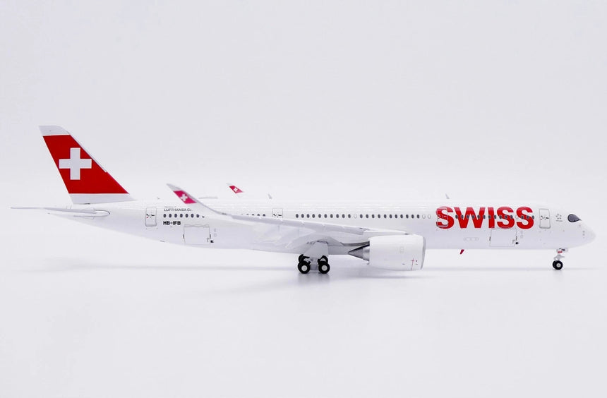 JC Wings Swiss Airbus A350-900 "Flaps Down" (HB-IFB) 1/400 Aircraft Scale Model