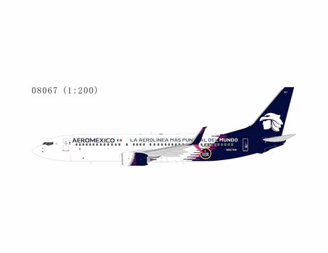 NG Models Aeromexico (new paint with scimitar winglets) Boeing 737-800 N957AM 1/200 Aircraft Scale Model