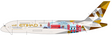 PPC Models Etihad Airways Airbus A380 UK Livery 1/200 Aircraft Scale Model