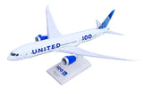 SkyMarks United Airlines Boeing 787-9 100 Years Livery 1/200 Aircraft Scale Model