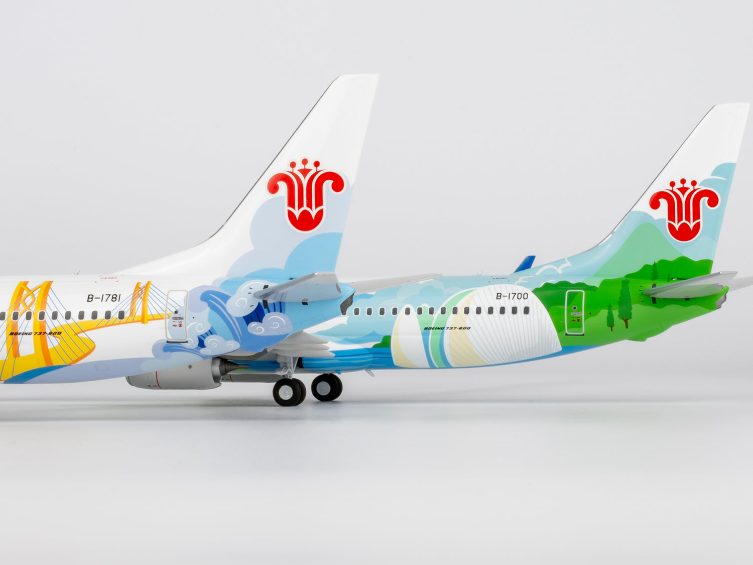 NG Models China Southern Airlines Energetic Zhuhai Boeing 737-800/w B-1781 1/200 Aircraft Scale Model