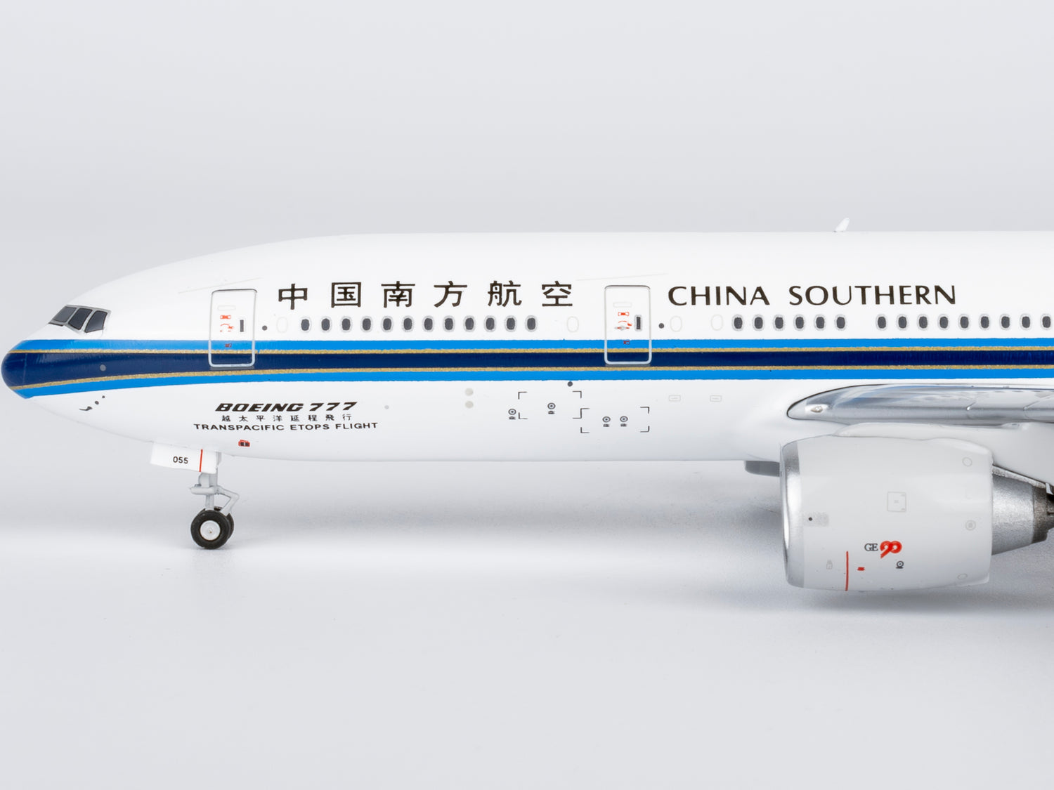 NG Models China Southern Airlines ETOPS - 越太平洋延程飞行 Boeing 777-200ER B-2055 1/400 Aircraft Scale Model