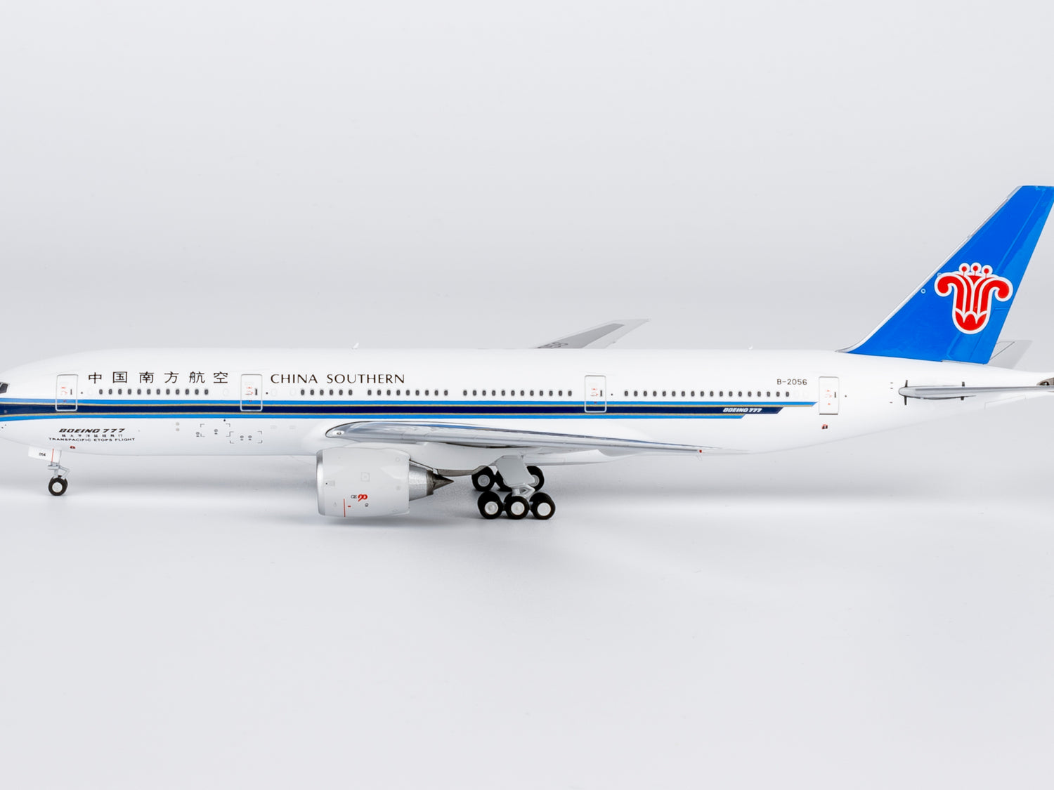NG Models China Southern Airlines ETOPS - 越太平洋延程飞行 Boeing 777-200ER B-2056 1/400 Aircraft Scale Model