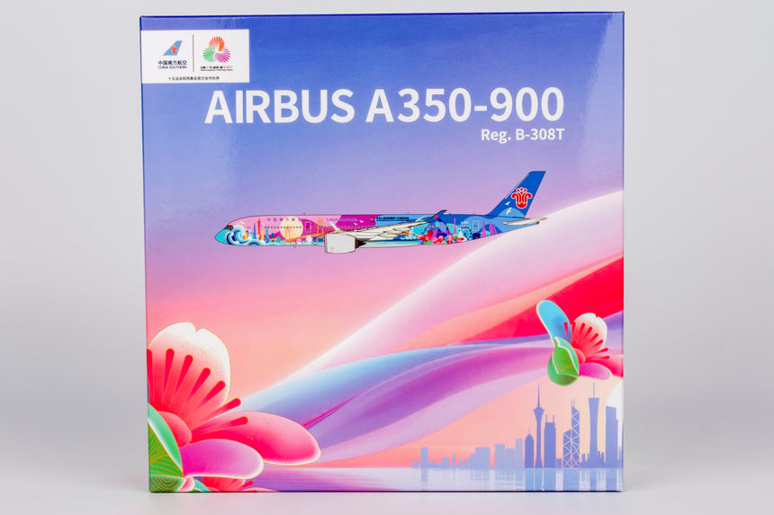 NG Models China Southern Airlines The 15th National Games "Dynamic Bay Area" livery Airbus A350-900 B-308T 1/400 Aircraft Scale Model