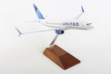 SkyMarks United Boeing 737-800 W/Wood Stand 2019 New Livery 1/130 Scale