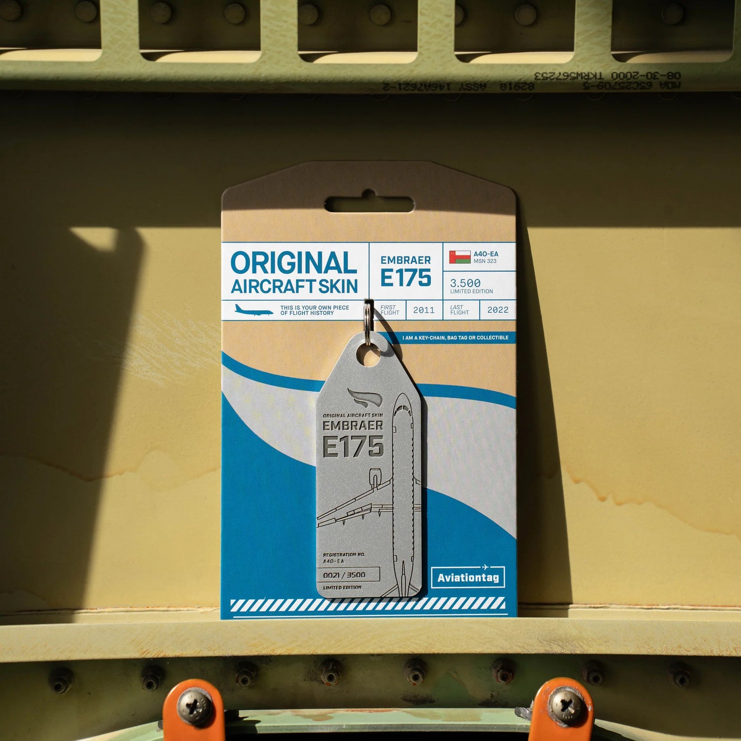 AviationTag Oman Air Embraer E175 - A4O-EA Silver