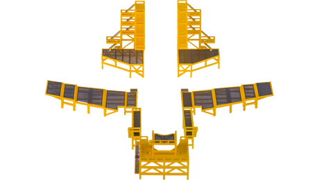 Fantasy Wings Maintenance Docking System (for dual engine) 1/400 Scale