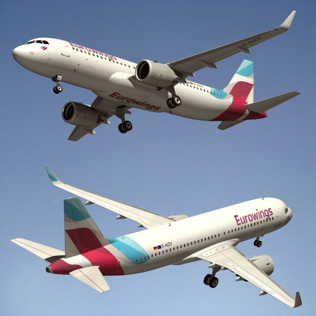 Eurowings Airbus A320 D-AEWA 1/200 Aircraft Scale Model