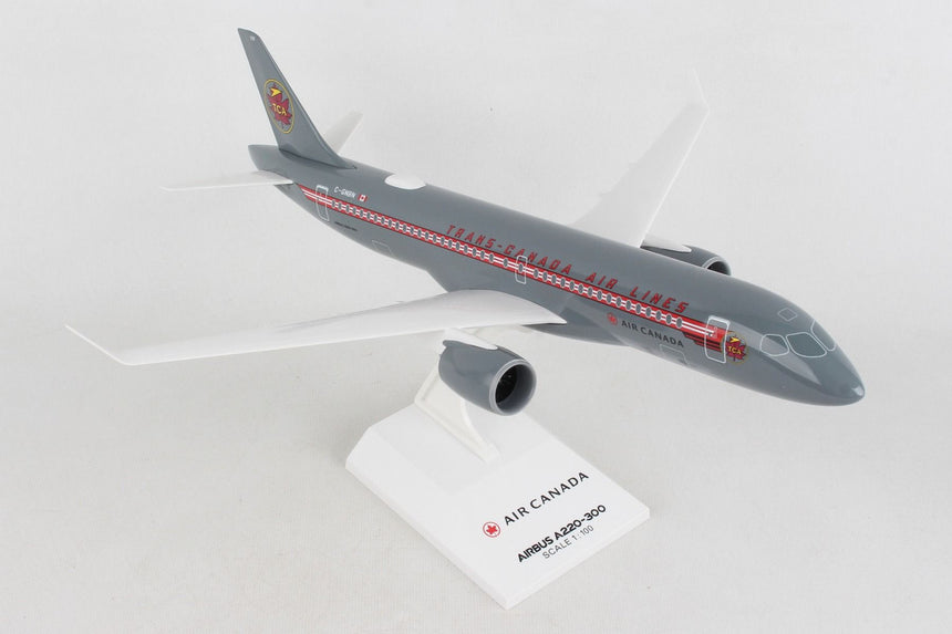 SkyMarks Air Canada Airbus A220-300 Retro TCA 1/100 Scale