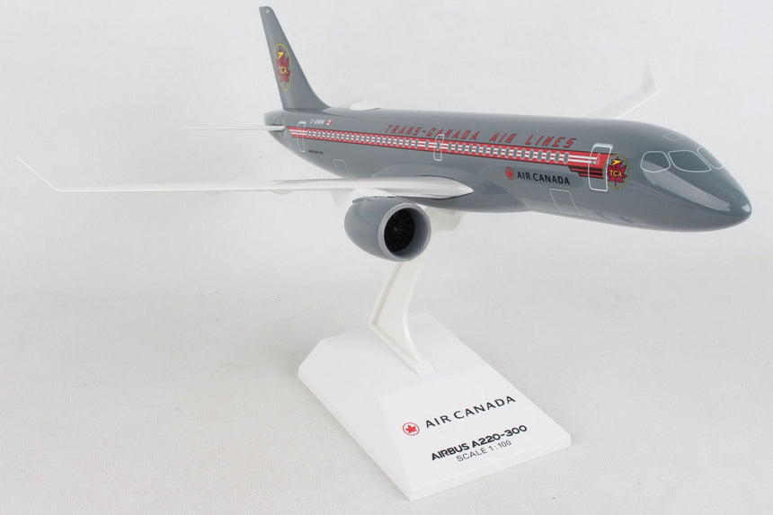 SkyMarks Air Canada Airbus A220-300 Retro TCA 1/100 Scale