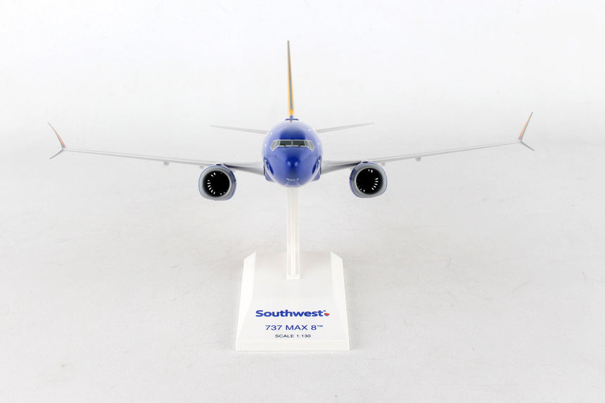 SkyMarks Southwest Airlines Boeing 737-Max8 W/Wifi Dome 1/130 Scale