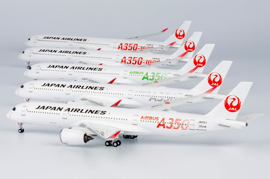 NG Models Japan Airlines (JAL) (Red "A350-1000" Titles) Airbus A350-1000 JA01WJ 1/400 Scale
