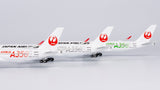 NG Models Japan Airlines (JAL) (Red "AIRBUS A350" Titles) Airbus A350-900 JA01XJ 1/400 Scale