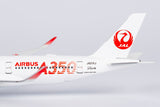 NG Models Japan Airlines (JAL) (Red "AIRBUS A350" Titles) Airbus A350-900 JA01XJ 1/400 Scale