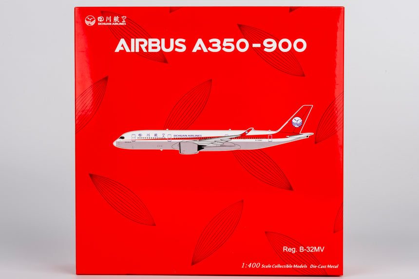 NG Models Sichuan Airlines (revised winglets) Airbus A350-900 B-32MV 1/400 Aircraft Scale Model