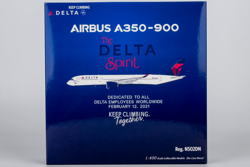 NG Models Delta Air Lines Airbus A350-900 N502DN "The Delta Spirit" 1/400 Aircraft Scale Model