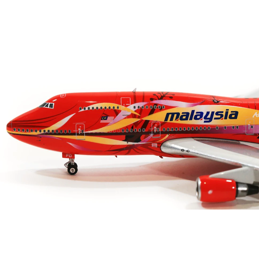 Phoenix Malaysian Airlines Boeing 747-400 Hibiscus Livery 9M-MPD 1/400 Aircraft Scale Model