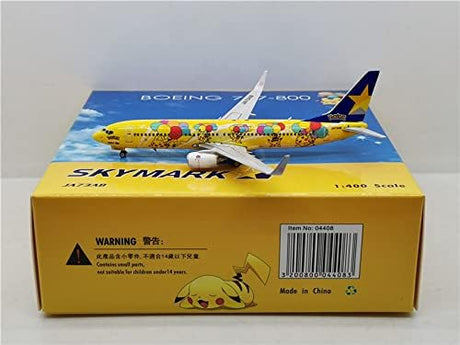 Phoenix Skymark Airlines Boeing 737-800 'Pikachu' JA73AB 1/400 Aircraft Scale Model