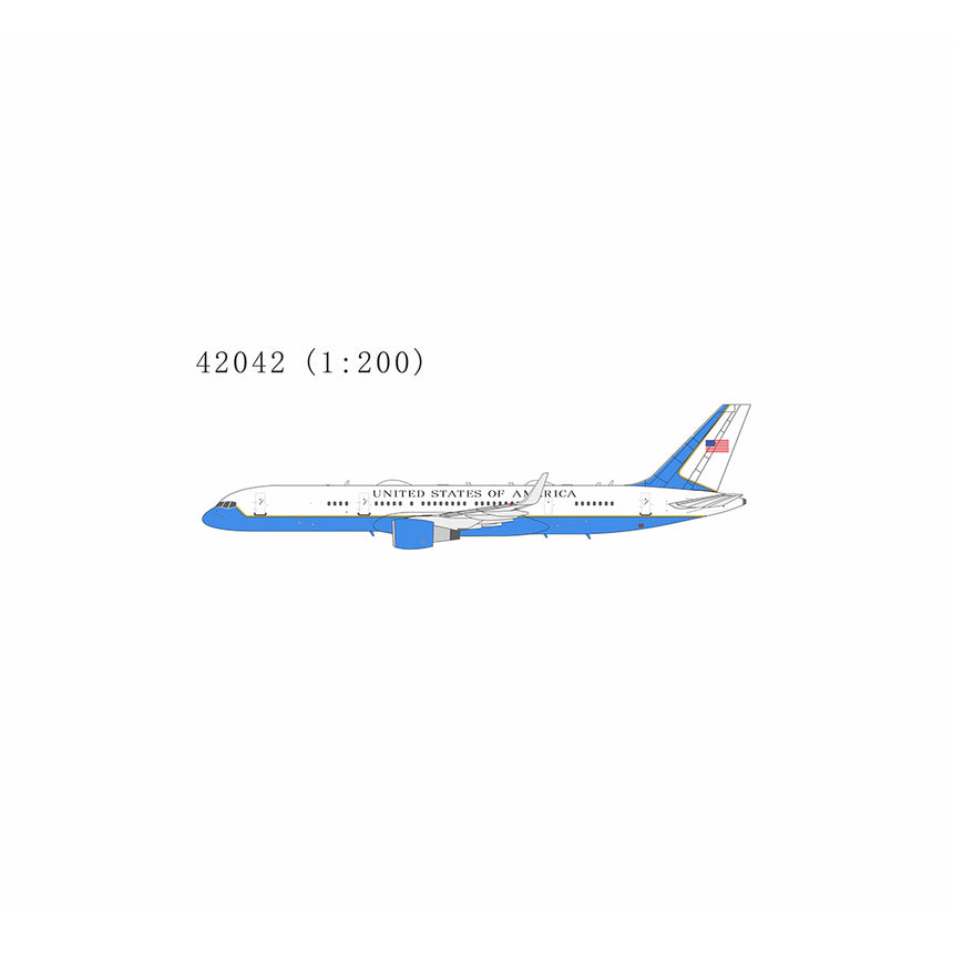 NG Models United States - US Air Force (USAF) equipped with PW2040 engines C-32A (757-200) 19-0018 1/200 Aircraft Scale Model