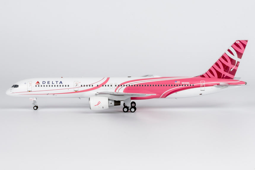 NG Models Delta Air Lines (special Song paint scheme for Breast Cancer Awareness) Boeing 757-200/w N610DL 1/200 Aircraft Scale Model