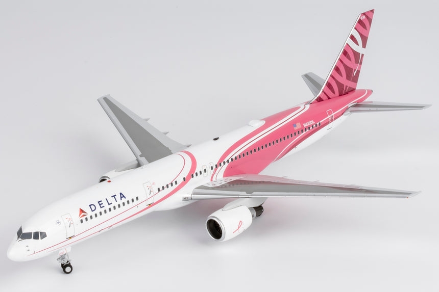 NG Models Delta Air Lines (special Song paint scheme for Breast Cancer Awareness) Boeing 757-200/w N610DL 1/200 Aircraft Scale Model