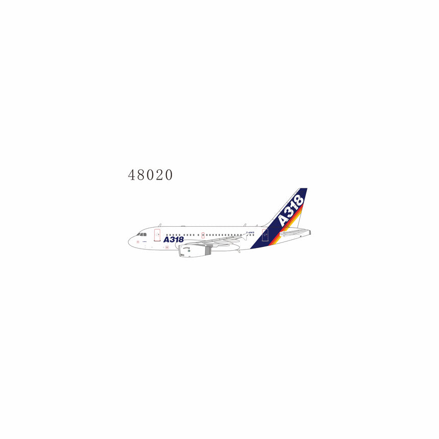 NG Models Airbus Industrie Airbus A318-100 F-WWIB old colors; PW6000 ENGINES 1/400 Aircraft Scale Model