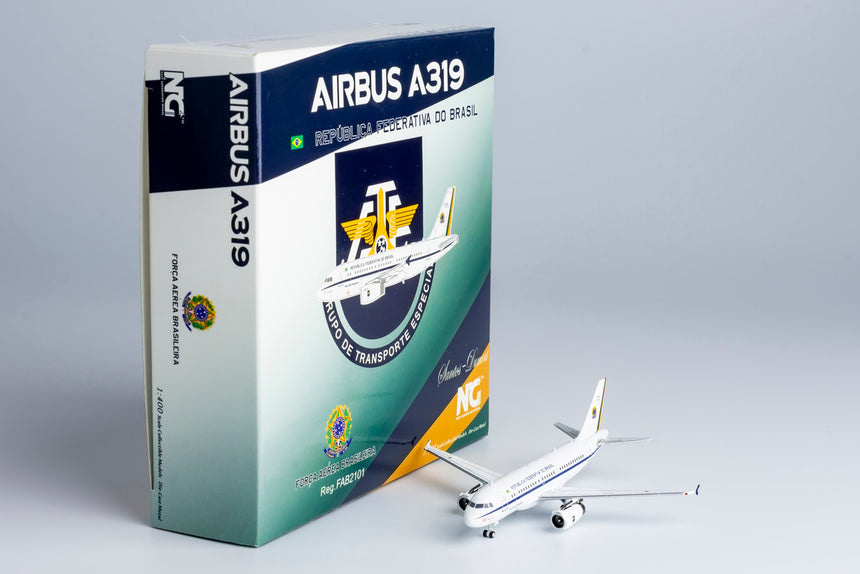 NG Models Brazilian Air Force Airbus A319-100 ACJ(VC-1A) FAB2101 Old Colours 1/400 Scale