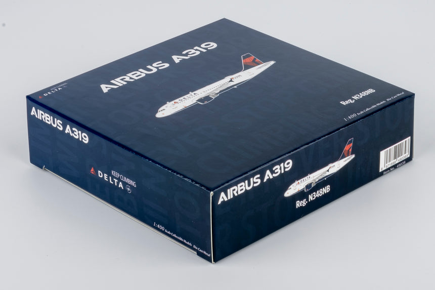 NG Models Delta Air Lines (large title) Airbus A319-100 N348NB 1/400 Aircraft Scale Model