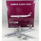 Phoenix Qatar Amini Flight Airbus A340-500 A7-HHH 1/400 Aircraft Scale Model